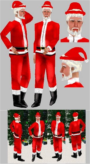 Santa Entertainer NPC (close-up)
